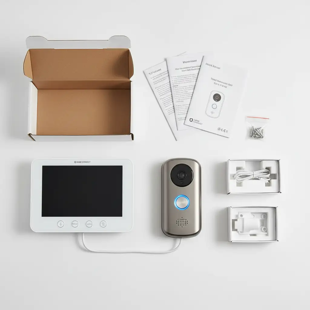 Basic video intercom kit components